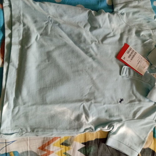 Polo t-shirts new for boys 2-4 years, blue and turquoise