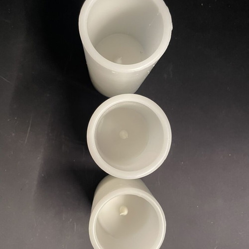 Set of 3 LED decorative flameless candles with remote control