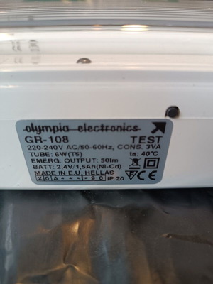 Olympia Electronics GR-108 Emergency Light New