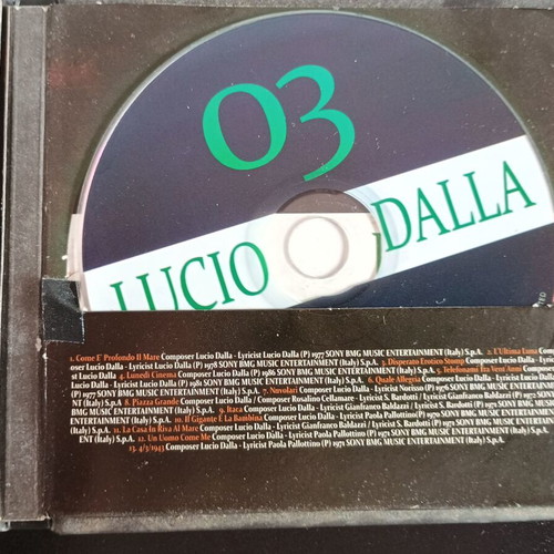 Lucio Dalla The Best Of CD used, foreign pop