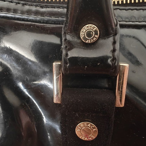 Versace Jeans Handbag used with inner pockets black