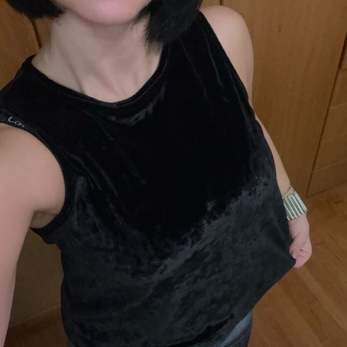 Anel black evening top like new, size S