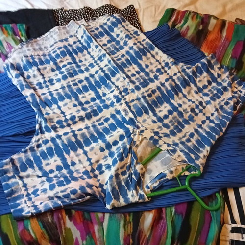 Women's set pants and shirt blue like new A-Style