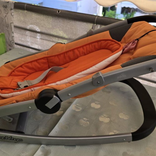 Baby Relax Peg-Perego μεταχειρισμένο με μουσική, πορτοκαλί και γκρι