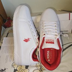 U.S. Polo Assn. sneakers new with tags, white and red, size 39