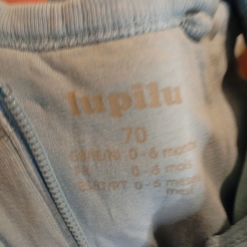Lupilu baby sleeping bag size 70, like new, cotton, blue