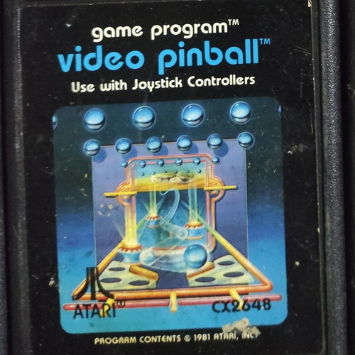 Atari 2600 Video Pinball game used