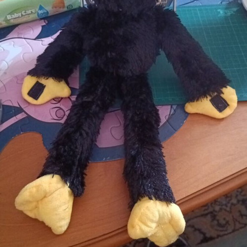 Λούτρινο παιχνίδι Huggy Wuggy από το Poppy Playtime σαν καινούργιο, μαύρο
