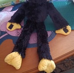 Λούτρινο παιχνίδι Huggy Wuggy από το Poppy Playtime σαν καινούργιο, μαύρο