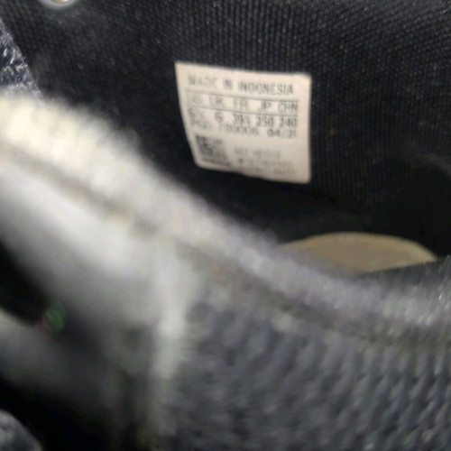 Adidas athletic shoes used, black