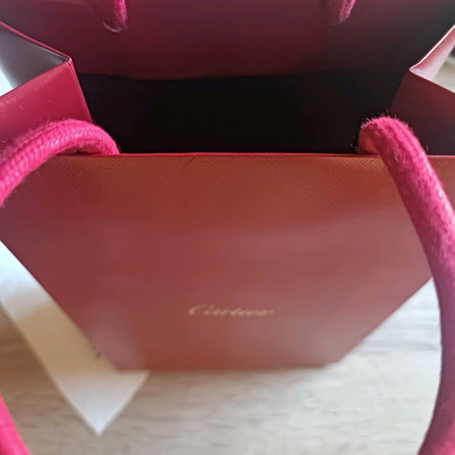 Cartier luxury shopping bag like new, authentic packaging