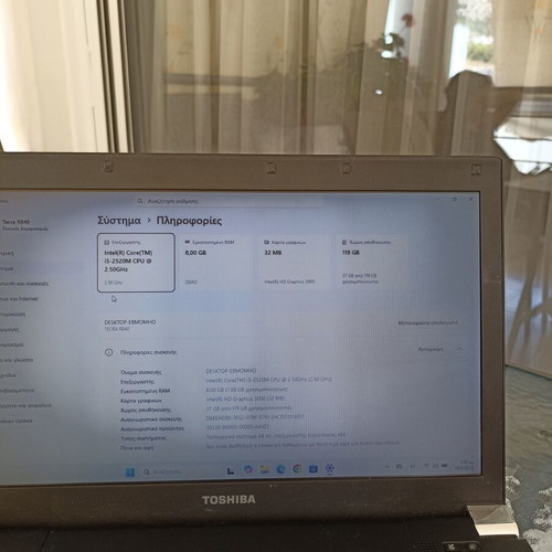 Toshiba Tecra R840 i5 laptop like new, 14-inch SSD 128GB