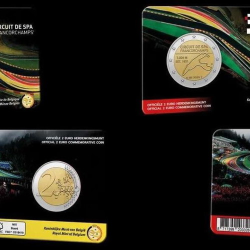 Βέλγιο 2 Ευρώ 2025 καινούργιο Spa-Francorchamps coincard