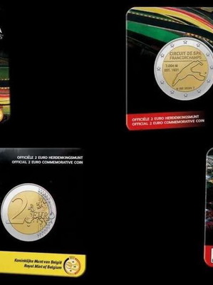 Βέλγιο 2 Ευρώ 2025 καινούργιο Spa-Francorchamps coincard