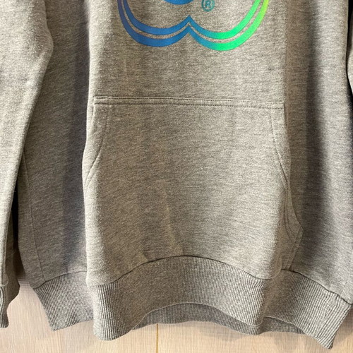 Pull & Bear men's grey hoodie sweatshirt used, size XL, Chupa Chups print