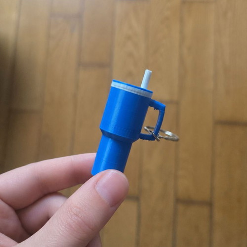 Mini 3D Printed Water Bottle Keychains