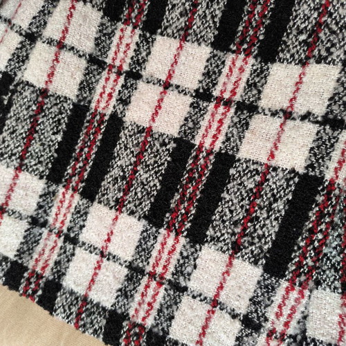Y-CLU' Top for Kids Teen Skirt new, plaid with leather detail