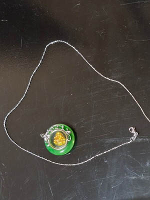 Jewelry set 3 chain pendant and earrings new