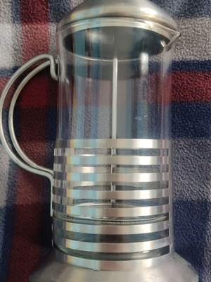 Ανοξείδωτη καφετιέρα για καφέ φίλτρου και τσάι με έμβολο μεταχειρισμένη