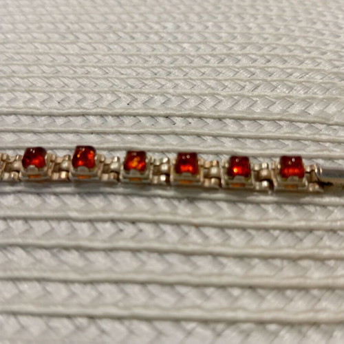 Women's vintage bracelet like new with amber-colored stones