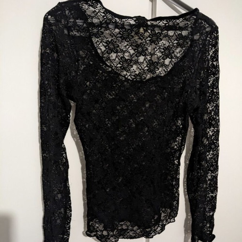 Zic Zac black lace blouse like new