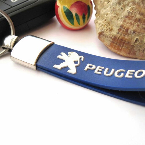 Car silicone keychain for Peugeot new, stylish and elegant