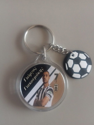 PAOK Giorgos Giakoumakis round keychain new