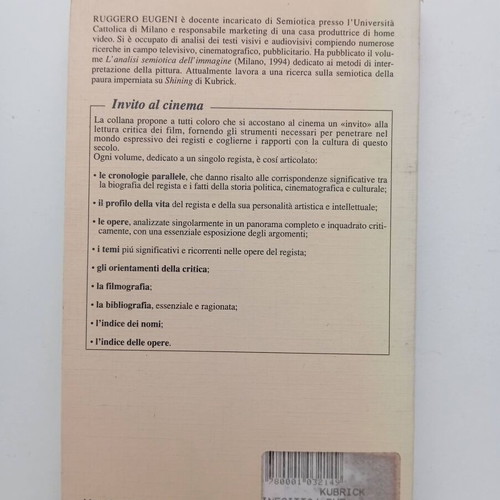 Invito al Cinema di Kubrick by Ruggero Eugeni like new, Italian edition