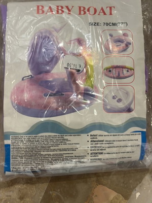 Inflatable baby float new in packaging