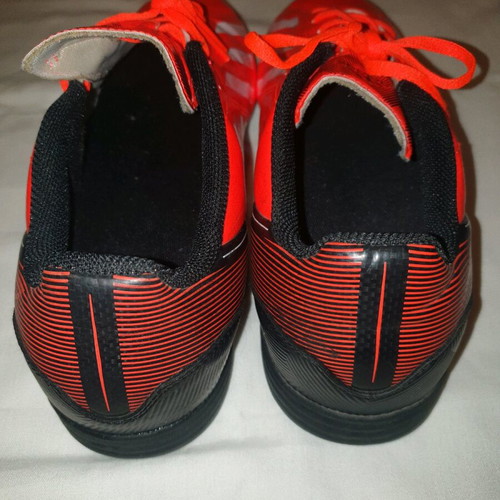 Adidas F10 Football Shoes used, size 42 2/3, red-orange indoor training