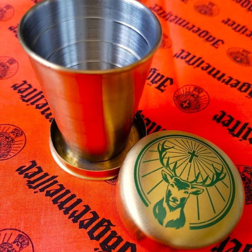 Jägermeister collectible set bandana and folding cup new