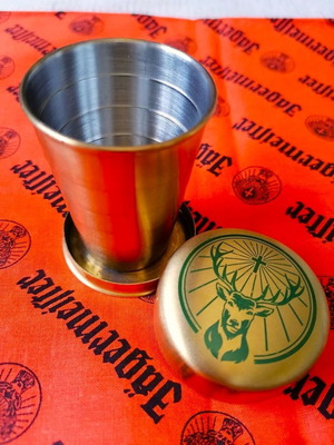 Jägermeister collectible set bandana and folding cup new