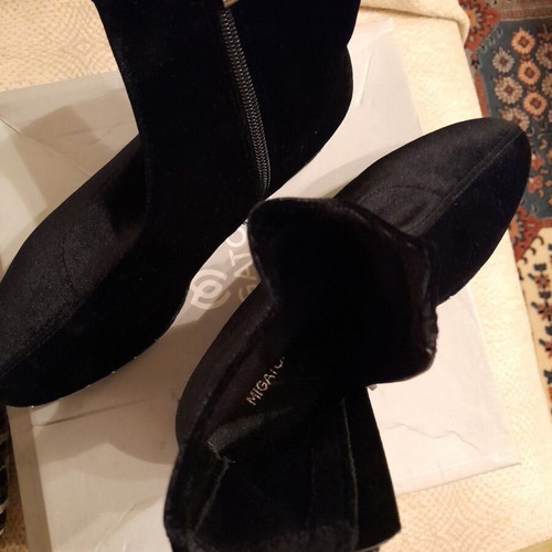 Migato velvet ankle boots used, size 38, black
