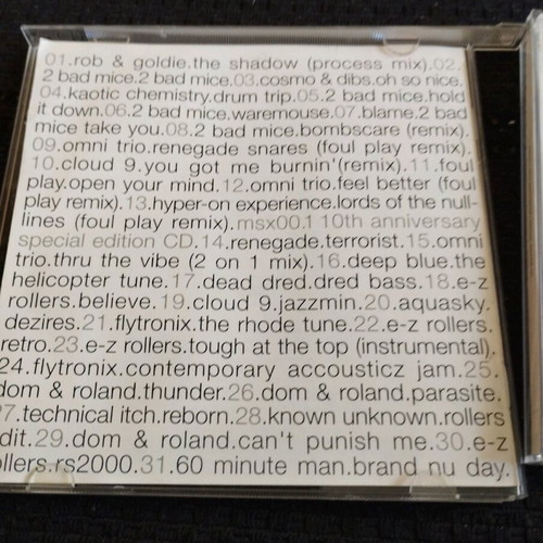 Va Moving Shadow 10th Anniversary Special Edition 2CD album used, electronic