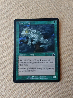 Spore Frog MTG Magic the Gathering 1998 Prophecy card used