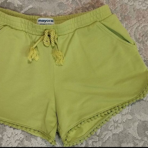 Mayoral Light Green Shorts for Girl 8 Years 128 cm Like New