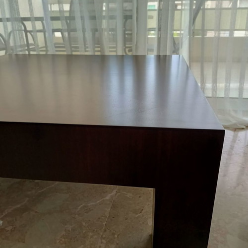 Coffee table used walnut 120×120×44cm