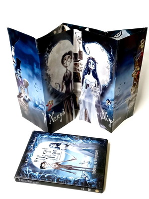 Tim Burton's Corpse Bride DVD with collectible Greek promo poster like new