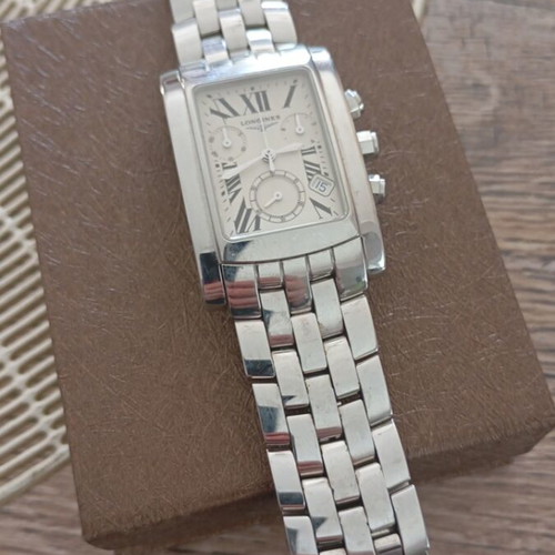 Longines silver watch like new