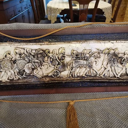 Wall painting used embossed, size 40x100 cm