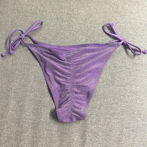 H&M Lilac Bikini Bottom with Silver Thread New
