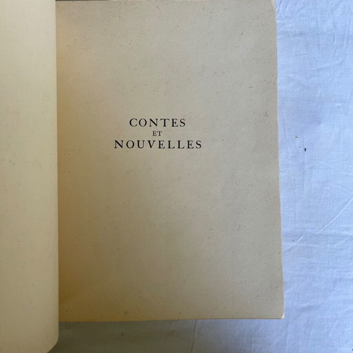 'Contes et Nouvelles' by Jean de La Fontaine, used hardcover books 1937-1938