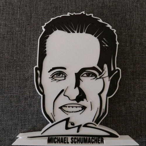Michael Schumacher figure new, 3d printing, PLA material