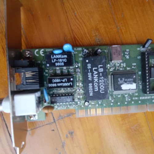 Micronet SP2082A PCI network card used, BNC and RJ45 ports
