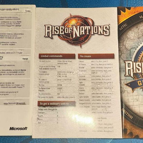 Rise Of Nations Gold Edition PC CD ROM like new