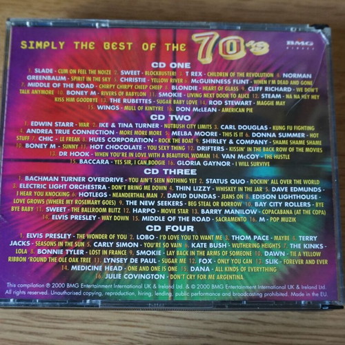 Simply The Best Of The 70s 4 CD like new, rock