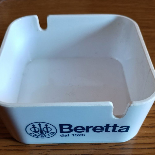 Beretta ashtray used, made of plastic
