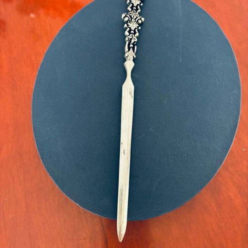 Silver Letter Opener 800 New With Ornate Handle