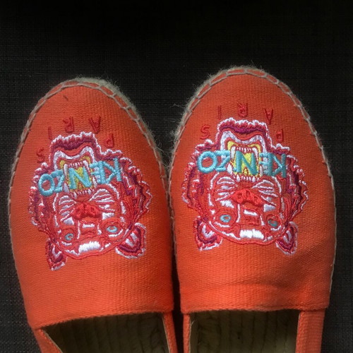 Kenzo Tigre espadrilles size 37 like new, orange