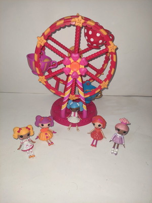 Lalaloopsy Ferris Wheel and 5 Figures used set